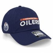 Fanatics - NHL Blå unconstructed Keps - Edmonton Oilers Authentic Pro Game&Train Athl Navy Dad Cap @ Hatstore