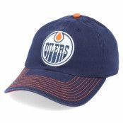 Fanatics - NHL Blå unconstructed Keps - Edmonton Oilers Fan Unstructured Navy Adjustable @ Hatstore