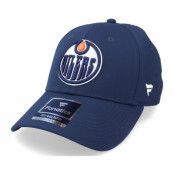 Fanatics - NHL Blå unconstructed Keps - Edmonton Oilers Primary Logo Core Fitted Royal Flexfit @ Hatstore