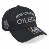 Fanatics - NHL Svart trucker Keps - Edmonton Oilers Authentic Pro Road Black  A-frame Trucker @ Hatstore