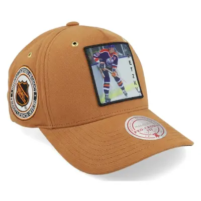 Mitchell&Ness - NHL Beige adjustable Keps - Hatstore Exclusive x Edmonton Oilers NHL Vintage Pro Crown Camel Adjustable @ Hatstore