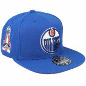 Mitchell&Ness - NHL Blå fitted Keps - Edmonton Oilers Vintage Blue Fitted @ Hatstore