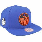 Mitchell&Ness - NHL Blå snapback Keps - Edmonton Oilers Alternate Flip Blue Snapback @ Hatstore