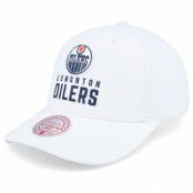 Mitchell&Ness - NHL Vit adjustable Keps - Edmonton Oilers All In Pro White Adjustable @ Hatstore