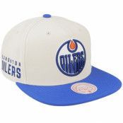 Mitchell&Ness - NHL Vit snapback Keps - Edmonton Oilers Vintage Off White/Blue Snapback @ Hatstore