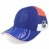 Outerstuff - NHL Blå adjustable Keps - Kids Edmonton Oilers Face-off Structured Royal Adjustable @ Hatstore