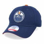 Outerstuff - NHL Blå adjustable Keps - Kids Edmonton Oilers Locker Room True Navy Adjustable @ Hatstore