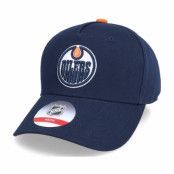 Outerstuff - NHL Blå adjustable Keps - Kids Edmonton Oilers Precurved College Navy Adjustable @ Hatstore