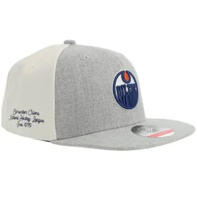 Outerstuff - NHL Grå snapback Keps - Kids Edmonton Oilers Ace In The Hole Heather Grey Snapback @ Hatstore