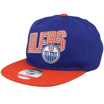 Outerstuff - NHL Svart snapback Keps - Kids Edmonton Oilers NHL Blue/Orange Snapback @ Hatstore