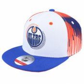 Outerstuff - NHL Vit snapback Keps - Kids Edmonton Oilers Paint Splatter Fashion White Snapbac @ Hatstore