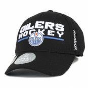 Reebok - NHL Svart flexfit Keps - Edmonton Oilers Locker Room 3 Flexfit @ Hatstore