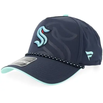 Fanatics - NHL Blå adjustable Keps - Seattle Kraken Draft 1 Navy/Icy Blue A-Frame Adjustable @ Hatstore