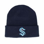 Fanatics - NHL Blå cuff Beanie - Seattle Kraken Core Beanie Navy Cuff @ Hatstore