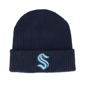 Fanatics - NHL Blå cuff Beanie - Seattle Kraken Core Beanie Navy Cuff @ Hatstore
