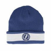 Fanatics - NHL Blå cuff Beanie - Tampa Bay Lightning Beanie Blue/White Cuff @ Hatstore