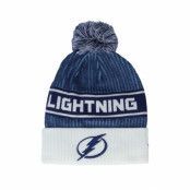 Fanatics - NHL Blå pom Beanie - Tampa Bay Lightning Authentic Pro Locker Room Blue/White Pom @ Hatstore