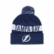 Fanatics - NHL Blå pom Beanie - Tampa Bay Lightning Beanie Blue/White Pom @ Hatstore