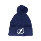 Fanatics - NHL Blå pom Beanie - Tampa Bay Lightning Value Core Blue Pom @ Hatstore