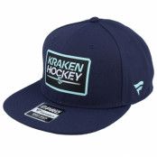 Fanatics - NHL Blå snapback Keps - Seattle Kraken Authentic Pro Prime Navy Snapback @ Hatstore