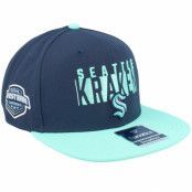 Fanatics - NHL Blå snapback Keps - Seattle Kraken Navy/Icy Blue Snapback @ Hatstore