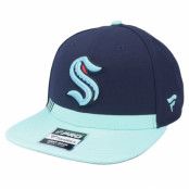 Fanatics - NHL Blå snapback Keps - Seattle Kraken Team Locker Room Athl Navy Snapback @ Hatstore