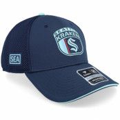 Fanatics - NHL Blå trucker Keps - Seattle Kraken Authentic Pro Draft Navy/Icy Blue Trucker @ Hatstore