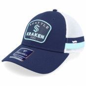 Fanatics - NHL Blå trucker Keps - Seattle Kraken Navy/Icy Blue Trucker @ Hatstore