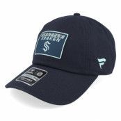 Fanatics - NHL Blå unconstructed Keps - Seattle Kraken Authentic Pro Rink Prime Navy Dad Cap @ Hatstore