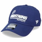 Fanatics - NHL Blå unconstructed Keps - Tampa Bay Lightning Authentic Pro Locker Room Dad Cap Blue Adjustable @ Hatstore