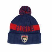 Fanatics - NHL Blå pom Beanie - Florida Panthers Beanie Navy/Red Pom @ Hatstore