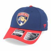 Fanatics - NHL Blå adjustable Keps - Florida Panthers Draft Structured Stretch Navy/Red Flexfit @ Hatstore