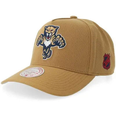Mitchell&Ness - NHL Beige adjustable Keps - Florida Panthers Legendary Away Pro Gold A-Frame Adjustable @ Hatstore