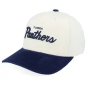Mitchell&Ness - NHL Beige adjustable Keps - Florida Panthers Seafront 5p Classic Red Sand/Navy A-Frame Adjustable @ Hatstore