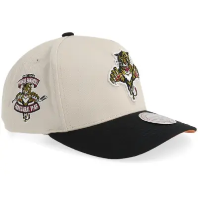 Mitchell&Ness - NHL Beige adjustable Keps - Hatstore Exclusive x Florida Panthers Pro Crown Stone/Black A-Frame Adjustable @ Hatstore