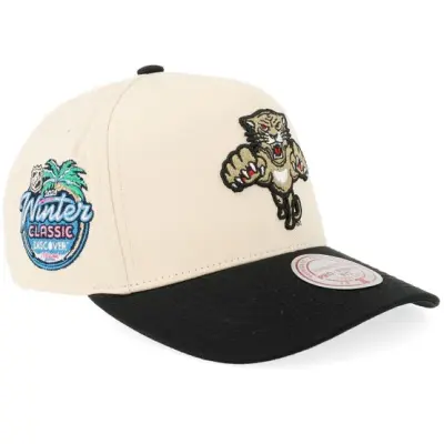 Mitchell&Ness - NHL Beige adjustable Keps - Hatstore Exclusive x Florida Panthers Pro Pinch Sand/Black Adjustable @ Hatstore
