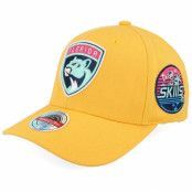 Mitchell&Ness - NHL Gul adjustable Keps - Hatstore Exclusive x Florida Panthers Plutonium Yellow/Pink Adjustable @ Hatstore