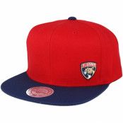 Mitchell&Ness - NHL Röd snapback Keps - Florida Panthers Little Logo Red/Navy Snapback @ Hatstore