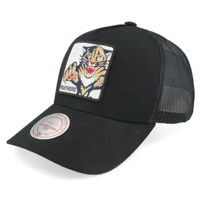 Mitchell&Ness - NHL Svart trucker Keps - Hatstore Exclusive x Florida Panthers In Your Face Black Trucker @ Hatstore