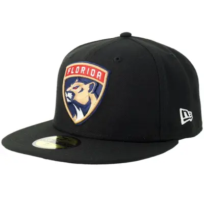 New Era - NHL Svart fitted Keps - Florida Panthers 59FIFTY Black/White Fitted @ Hatstore