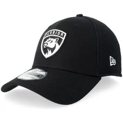 New Era - NHL Svart flexfit Keps - Florida Panthers 39THIRTY Eg Neo Black/White Mesh Flexfit @ Hatstore