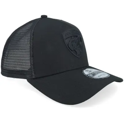 New Era - NHL Svart trucker Keps - Hatstore Exclusive x Florida Panthers 9FORTY Black A-frame Trucker @ Hatstore