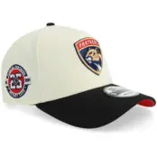 New Era - NHL Vit adjustable Keps - Hatstore Exclusive x Florida Panthers 9FORTY 25 Anniversary Chrome/Black A-frame Adjustable @ Hatstore