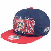 Outerstuff - NHL Blå snapback Keps - Kids Florida Panthers Logo Flatbrim Cap Navy/Red Snapback @ Hatstore