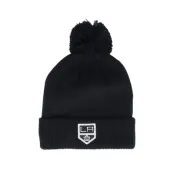 Adidas - NHL Svart pom Beanie - Los Angeles Kings NHL Cuffed Beanie Black Pom @ Hatstore