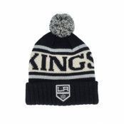 American Needle - NHL Svart pom Beanie - Los Angeles Kings Pillow Line Knit Black/Ivory/Grey Pom @ Hatstore