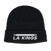 Fanatics - NHL Svart cuff Beanie - Los Angeles Kings Authentic Pro Game&Train Knit Black Cuff @ Hatstore