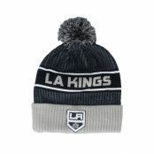 Fanatics - NHL Svart pom Beanie - Los Angeles Kings Authentic Pro Locker Room Black/Grey Pom @ Hatstore