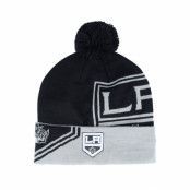 Fanatics - NHL Svart pom Beanie - Los Angeles Kings Block Party Black/Stone Grey Pom @ Hatstore