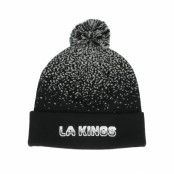 Fanatics - NHL Svart pom Beanie - Los Angeles Kings Iconic Gradiant Beanie Stone Gray Pom @ Hatstore